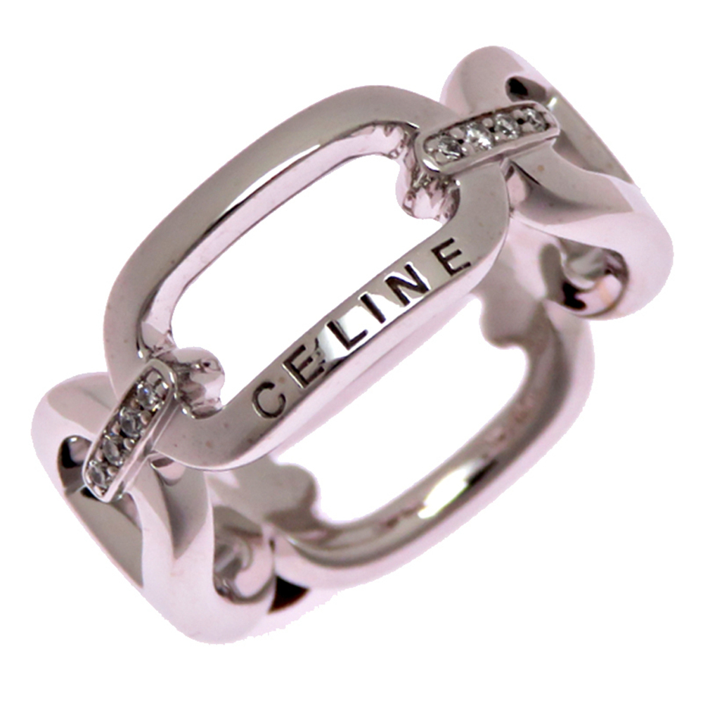 CELINE Silver Diamond Ring